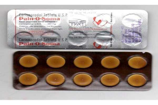 Treat any pain with PAIN O SOMA 350, 500 MG Tablets
